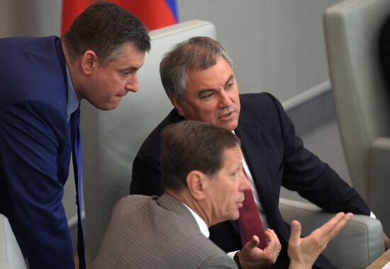 State Duma plenary meeting