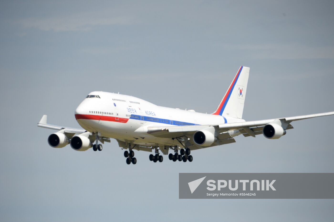 President of South Korea Moon Jae-in arrives in Moscow