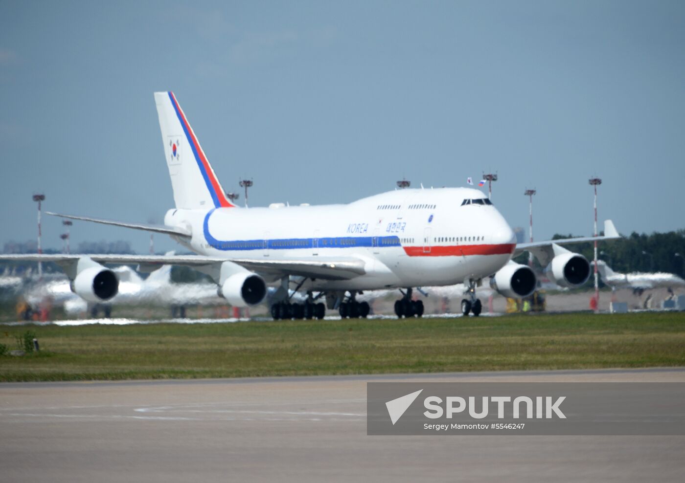 President of South Korea Moon Jae-in arrives in Moscow