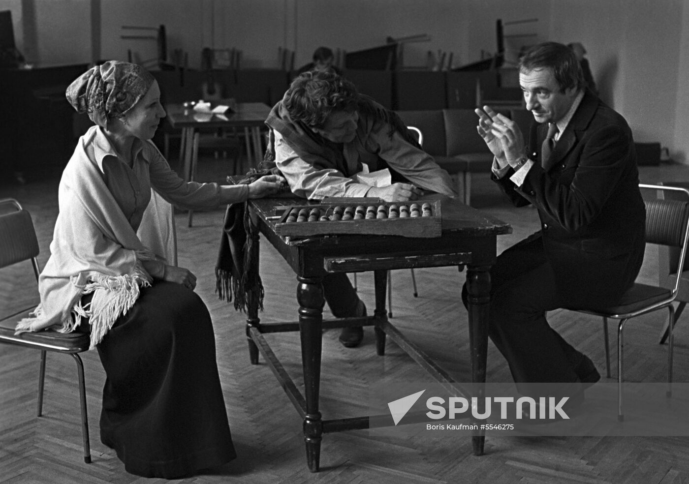 Rehearsal of Ivanov play at Lenkom Theater