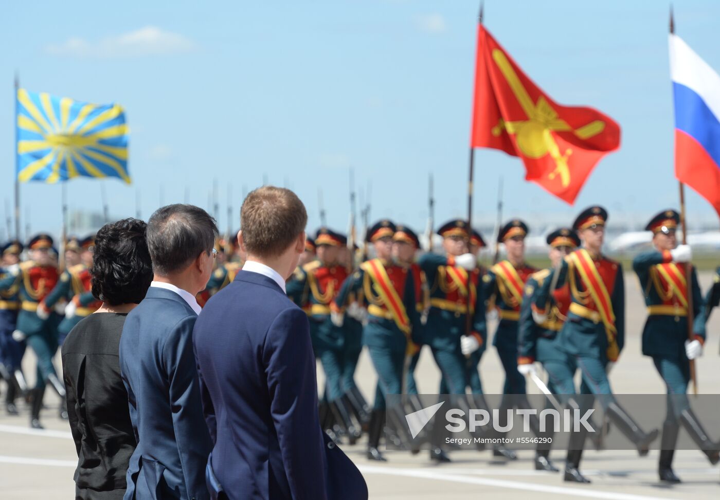President of South Korea Moon Jae-in arrives in Moscow
