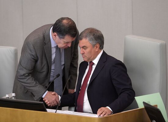 State Duma plenary meeting