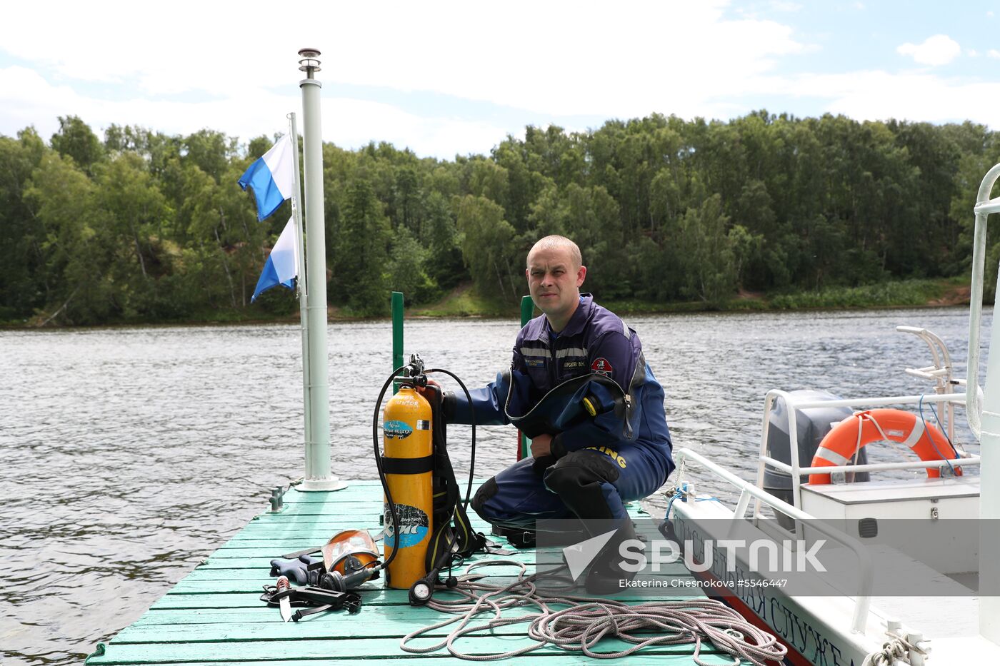 Moscow search and rescue patrol at work