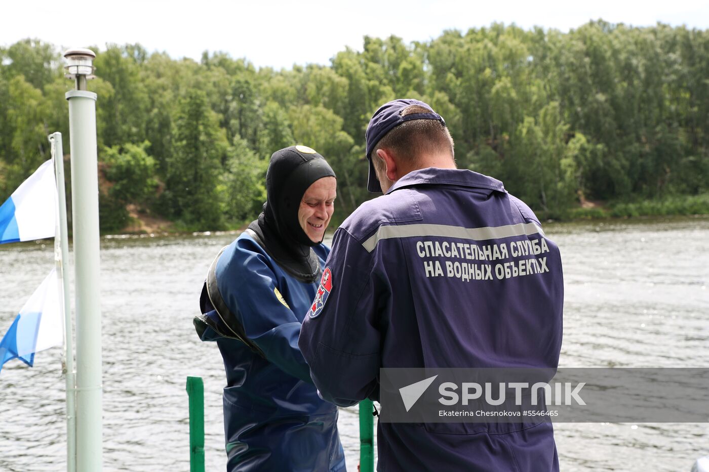 Moscow search and rescue patrol at work
