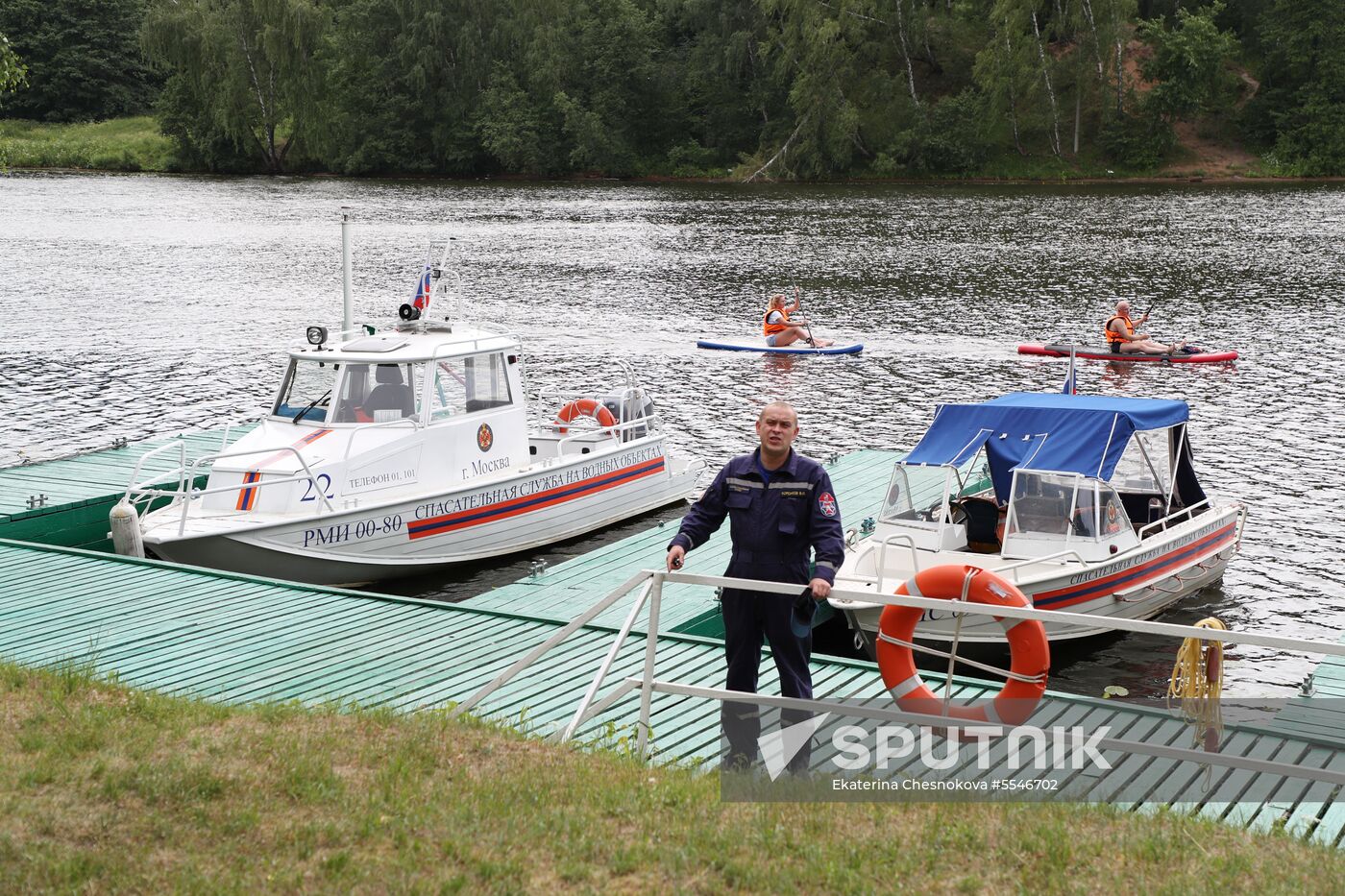 Moscow search and rescue patrol at work