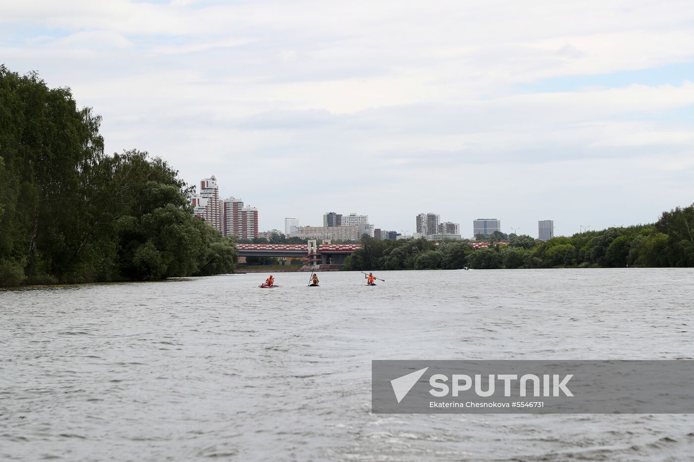 Moscow search and rescue patrol at work