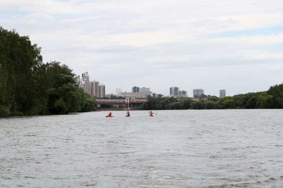 Moscow search and rescue patrol at work