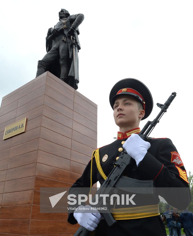 Suvorov monument unveiled in Ussuriysk
