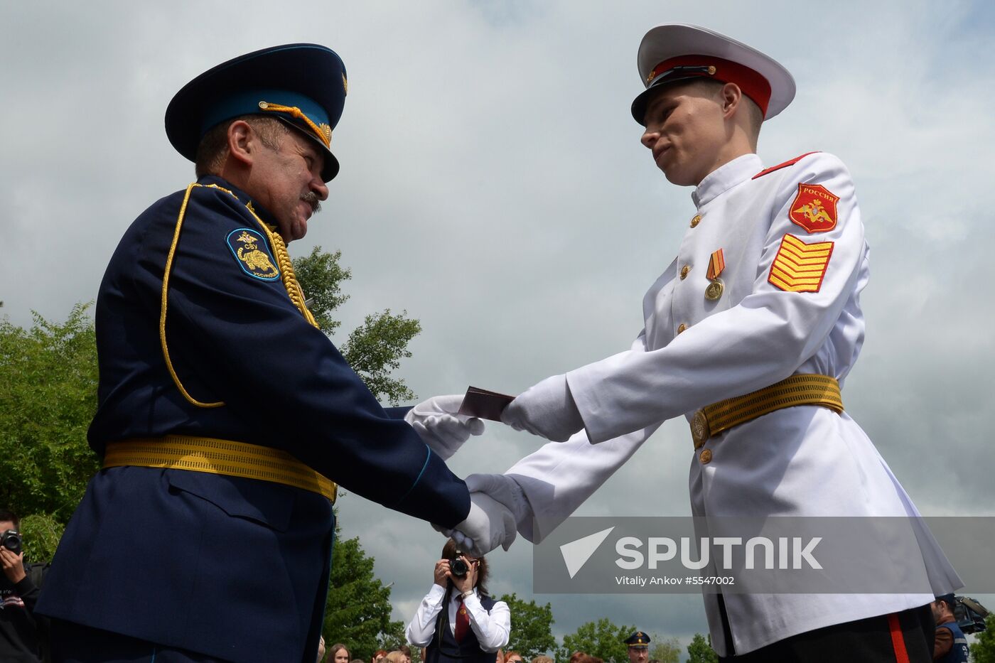 Cadet graduation ceremony at Ussuriysk Suvorov military school