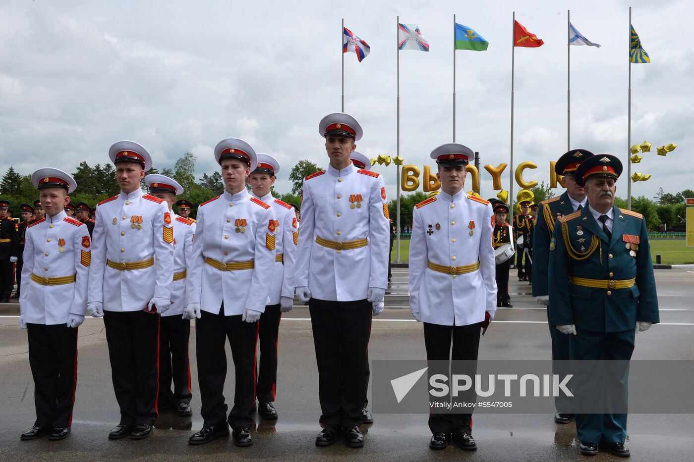 Cadet graduation ceremony at Ussuriysk Suvorov military school
