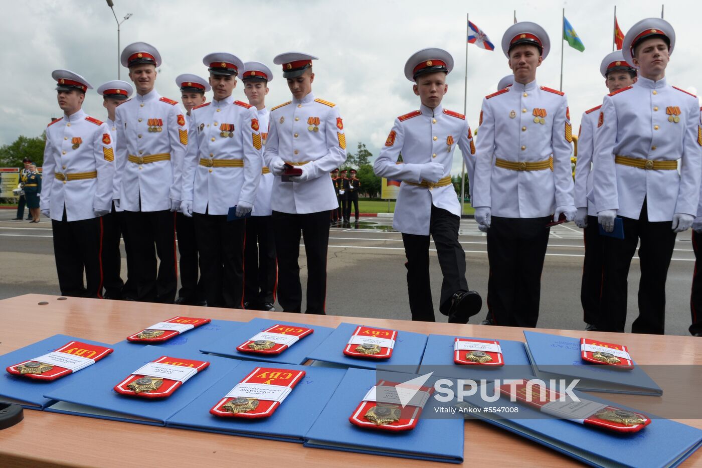 Cadet graduation ceremony at Ussuriysk Suvorov military school