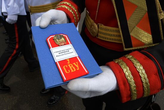 Cadet graduation ceremony at Ussuriysk Suvorov military school