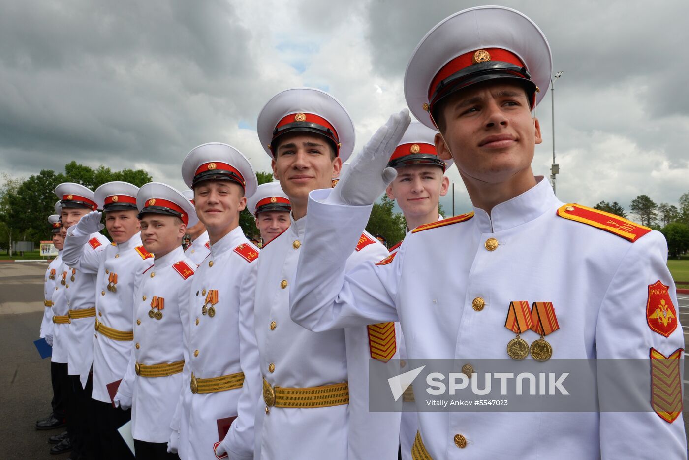 Cadet graduation ceremony at Ussuriysk Suvorov military school