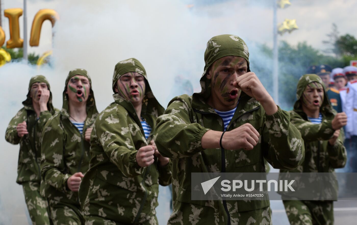 Cadet graduation ceremony at Ussuriysk Suvorov military school
