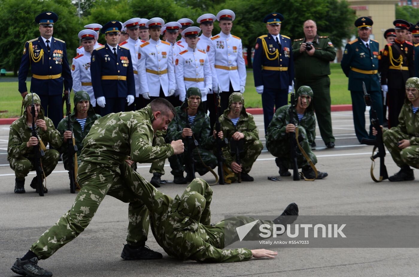Cadet graduation ceremony at Ussuriysk Suvorov military school