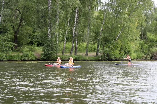 Moscow search and rescue patrol at work