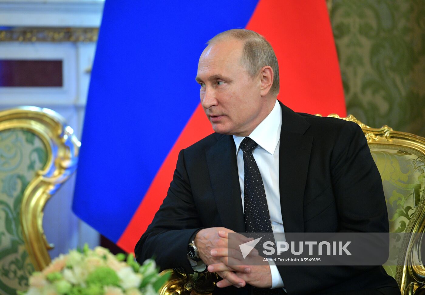 Russian President Vladimir Putin meets with President of Republic of Korea Moon Jae-in