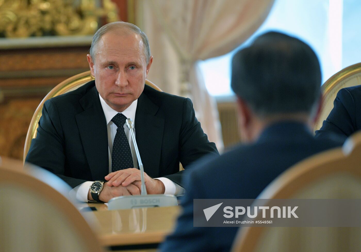 Russian President Vladimir Putin meets with President of Republic of Korea Moon Jae-in