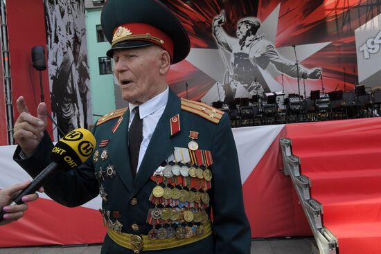 June 22, 1941. Moscow. Belorussky Railway Station patriotic campaign
