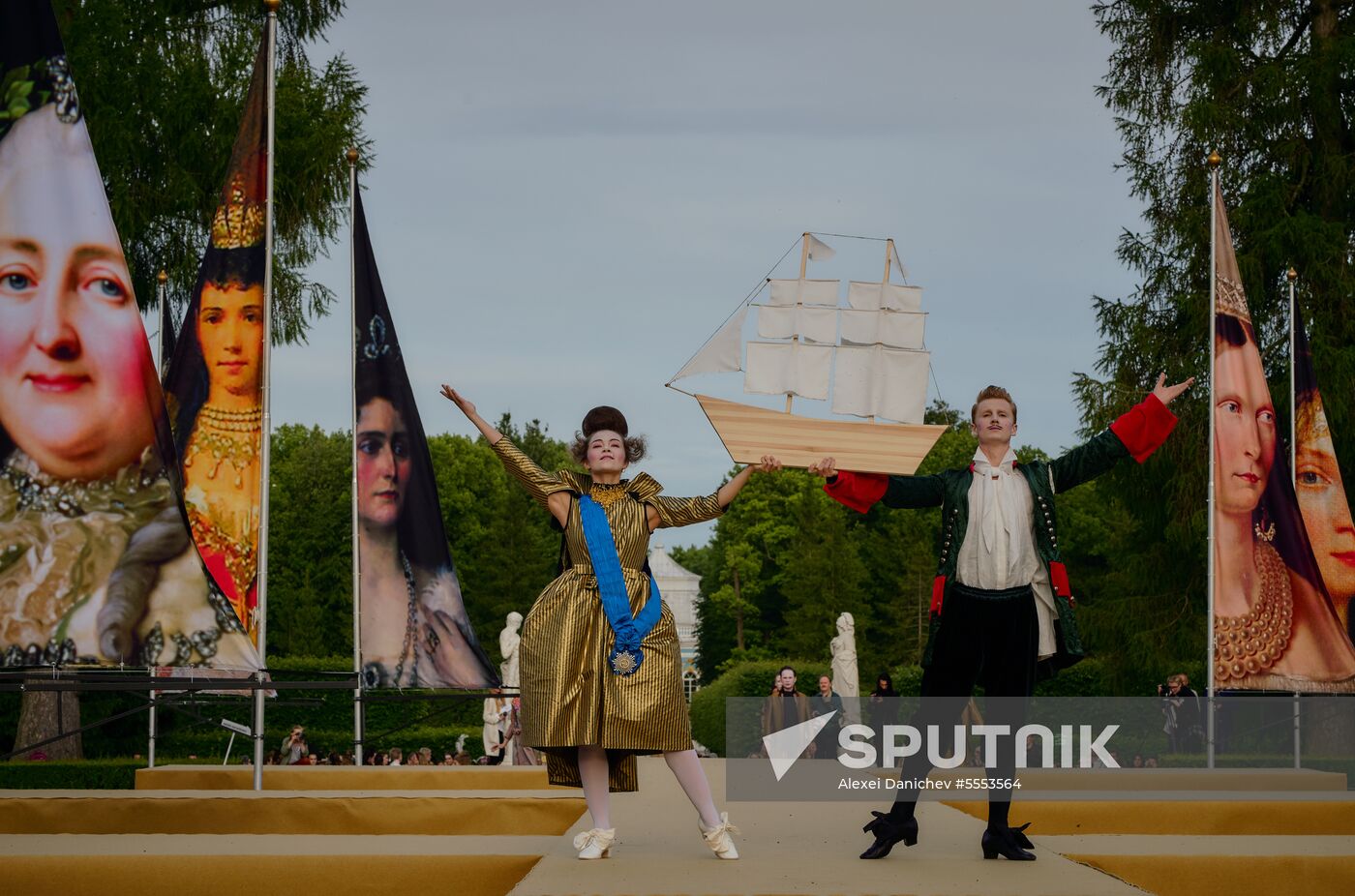 The Power of Beauty. Imperial fashion theatrical defile in Tsarskoye Selo