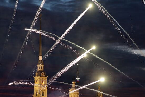 Scarlet Sails festival for high school graduates in St. Petersburg