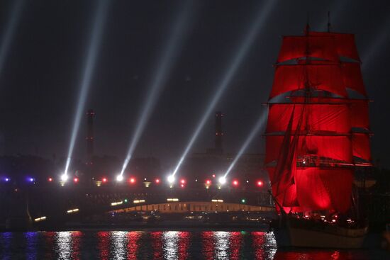 Scarlet Sails festival for high school graduates in St. Petersburg