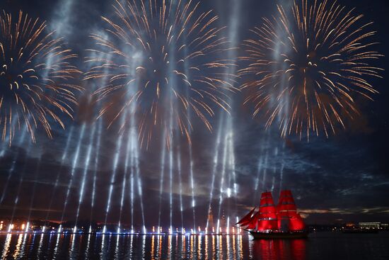 Scarlet Sails festival for high school graduates in St. Petersburg