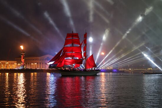 Scarlet Sails festival for high school graduates in St. Petersburg