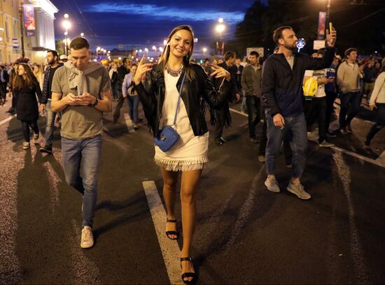 Scarlet Sails festival for high school graduates in St. Petersburg