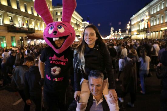 Scarlet Sails festival for high school graduates in St. Petersburg