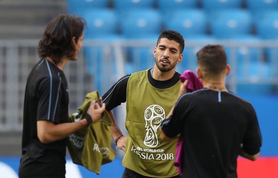 Russia World Cup Uruguay Training