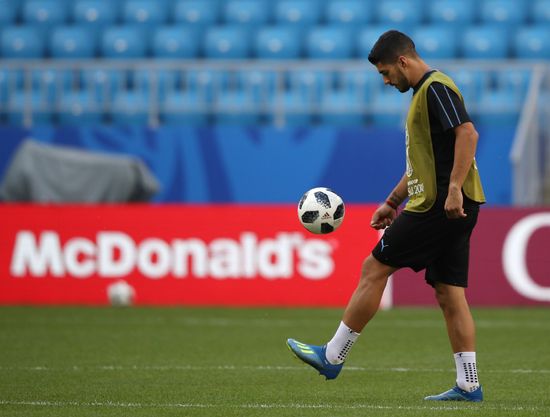 Russia World Cup Uruguay Training