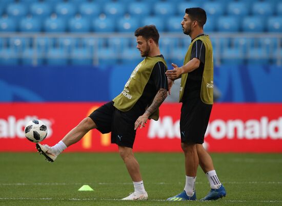 Russia World Cup Uruguay Training