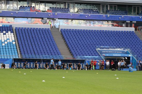 Russia World Cup Uruguay Training