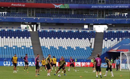 Russia World Cup Uruguay Training