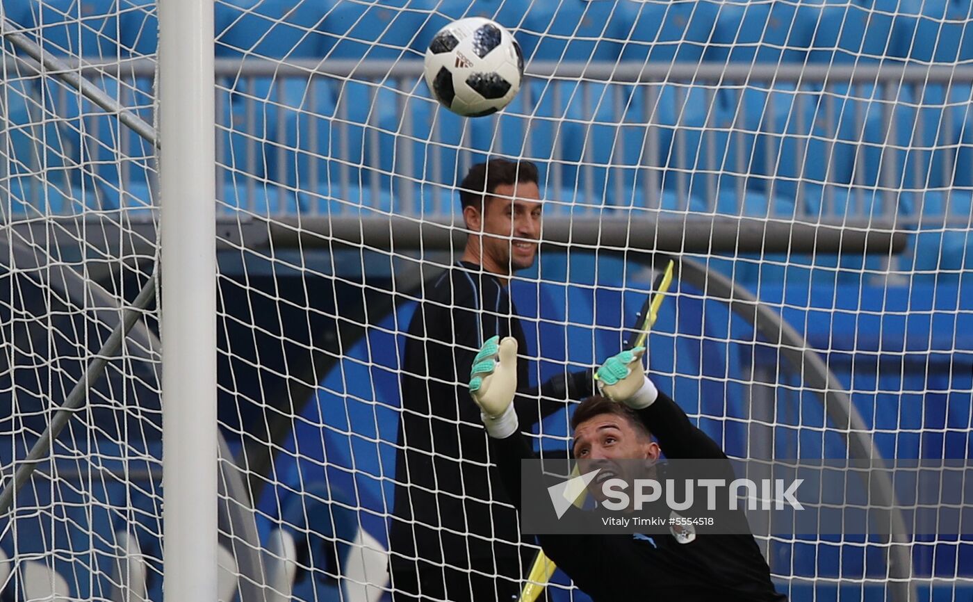 Russia World Cup Uruguay Training