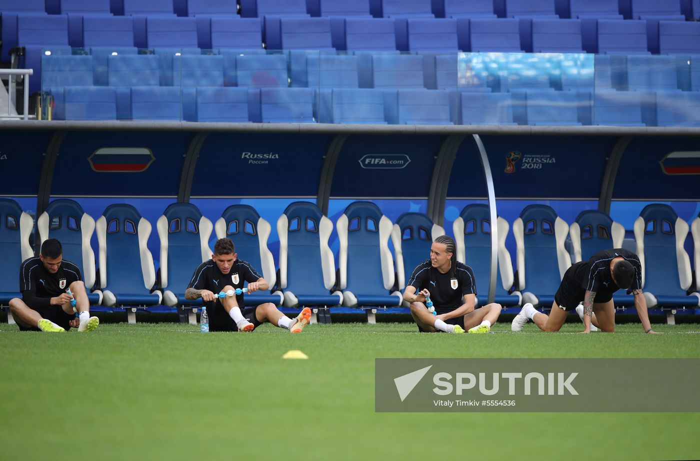 Russia World Cup Uruguay Training