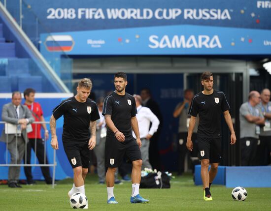 Russia World Cup Uruguay Training
