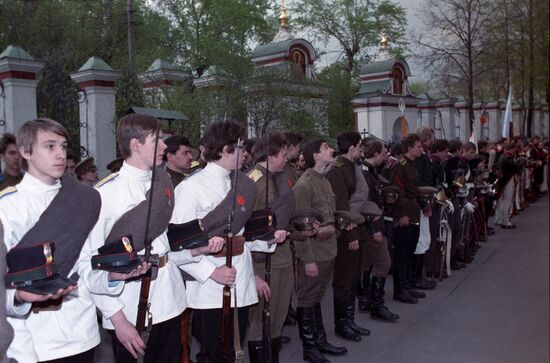 Celebrating 200th anniversary of Moscow Grenadier Regiment