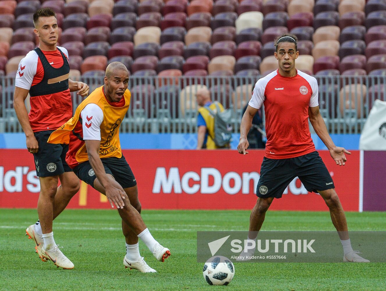 Russia World Cup Denmark Training