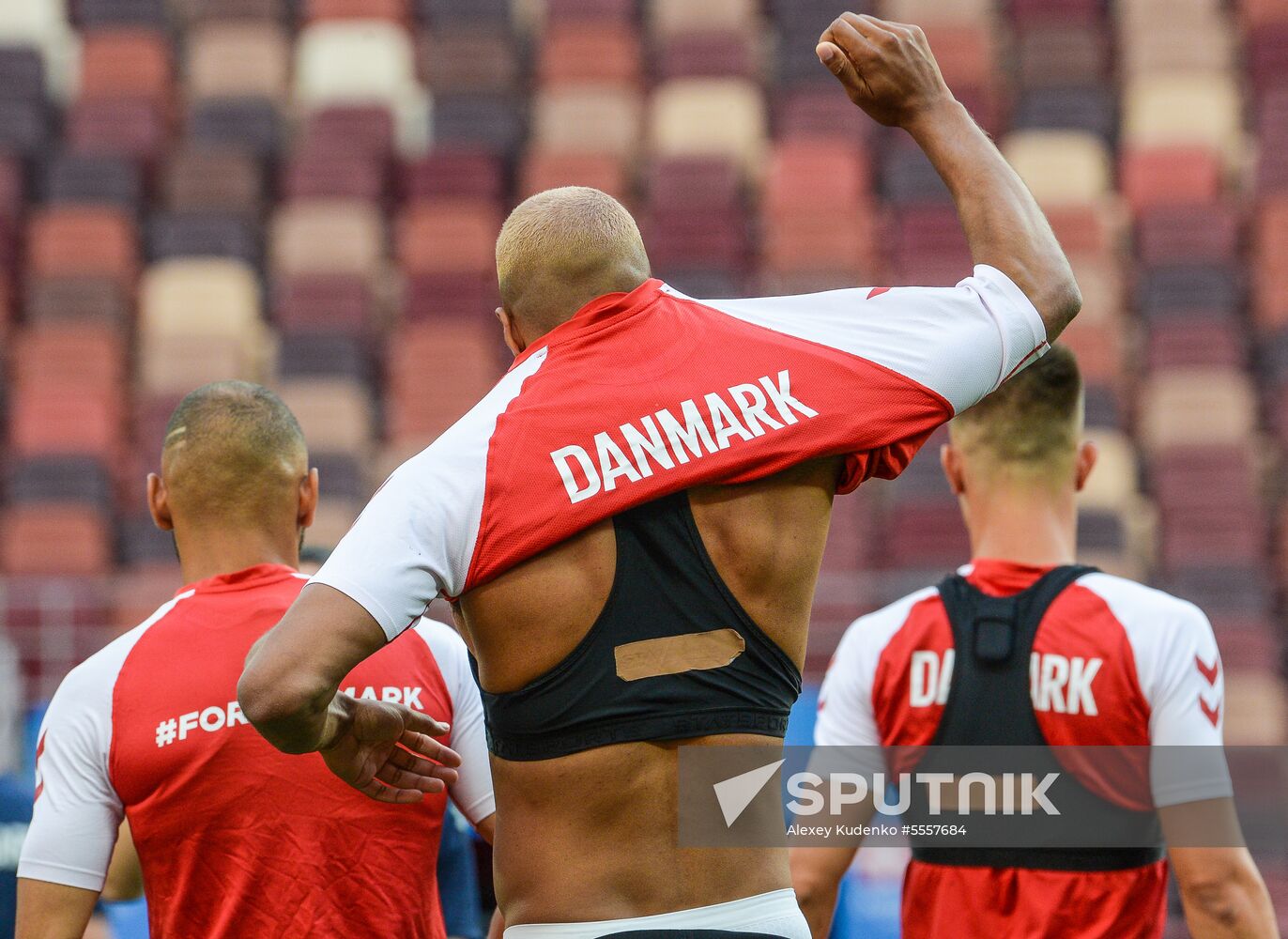 Russia World Cup Denmark Training