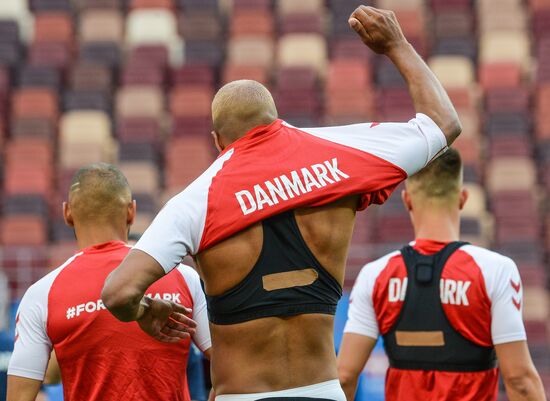 Russia World Cup Denmark Training