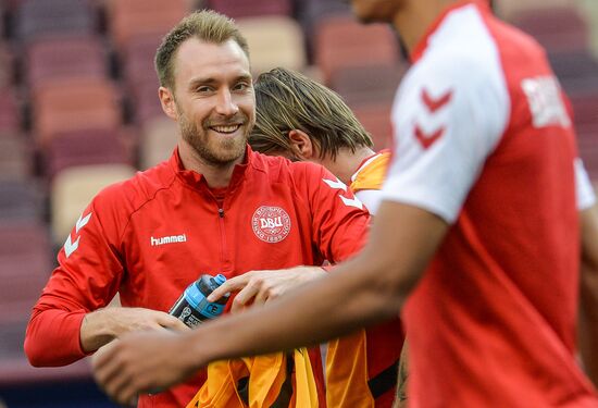 Russia World Cup Denmark Training