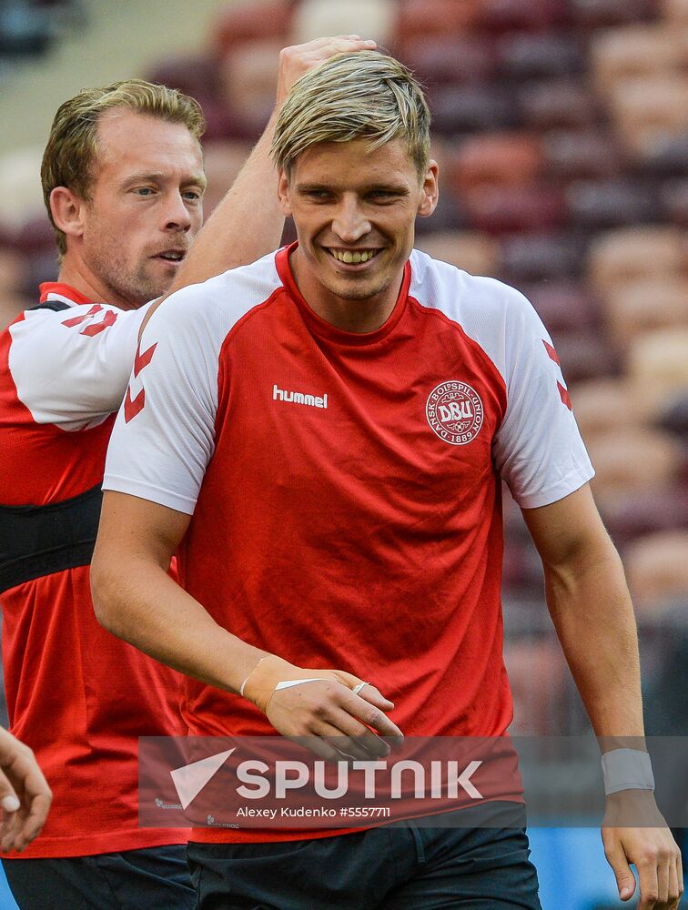 Russia World Cup Denmark Training