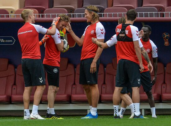Russia World Cup Denmark Training