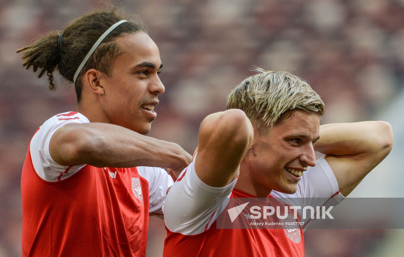 Russia World Cup Denmark Training