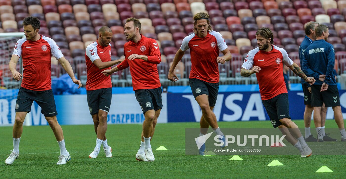 Russia World Cup Denmark Training
