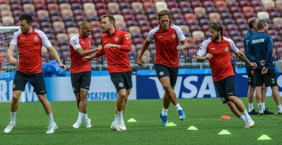 Russia World Cup Denmark Training