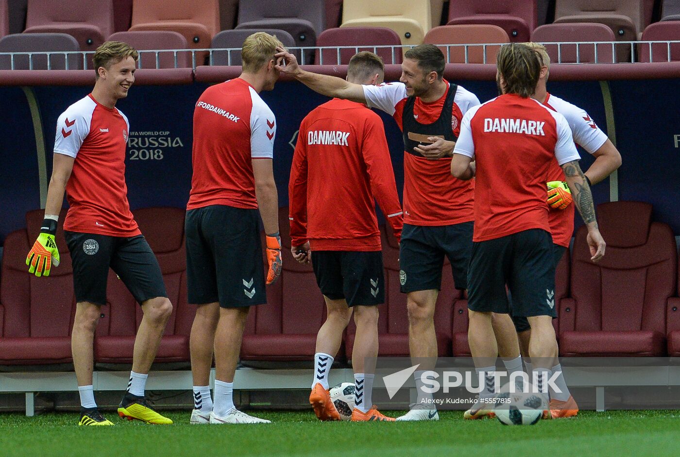Russia World Cup Denmark Training