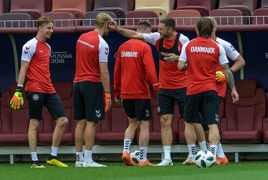 Russia World Cup Denmark Training
